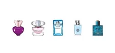 Versace 5 piece Unisex Miniature Perfume Gift Set Damaged Box
