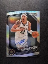 2024-25 Panini Prizm Black - Aaron Gordon #56 Silver Prizm Autographs