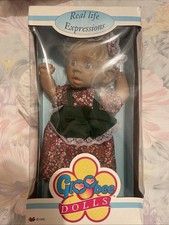 Vintage 1995 GloBee Dolls  Real Life Expressions   All Vinyl Baby Doll in Box