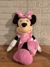 Disney Minnie Mouse Plush Toy Pink Dress Polka Dots 20" Stuffed Animal Doll a