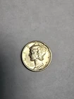1943 S mercury Dime, UNC with some luster