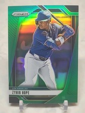 2025 Panini Prizm- Zyhir Hope (RC) GREEN PRIZM (SP) #259 DODGERS 