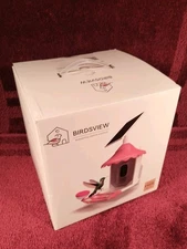 BIRDSVIEW Solar Powered Bird Feeder with Camera, Hummingbird Feeder ORANGE NEW