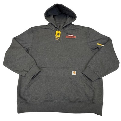 Carhartt Hoodie Mens XL Gray Rain Defender Quarter Zip Sweatshirt Workwear