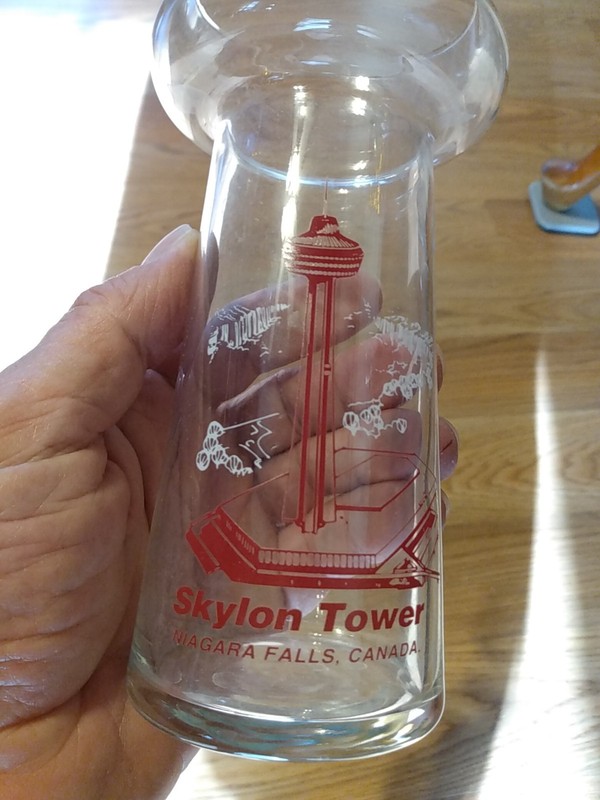 Skylon Tower Drink Glass Niagara Falls Canada Great Graphics