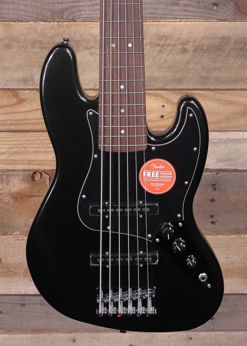 Squier Affinity Series Jazz VI 6-String Bass Black Metallic | eBay