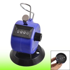 Golf Pitch 4 Digit Number Clicker Hand Held Tally Counter Black Blue