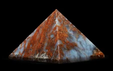 105MM Sylvite Stone Halite Crystal Healing Chakra Energy Gemstone Pyramid