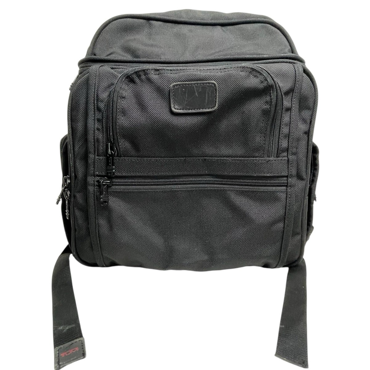 Tumi black nylon Laptop organizer Backpack BLACK TUMI LEATHER TRIM COMPUTER LAPTOP BACKPACK COMPACT  main image 2