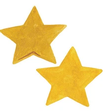 25 Gold Star Wallies Stars Wall Stickers Cutouts Decals Wall Art Instant Border 