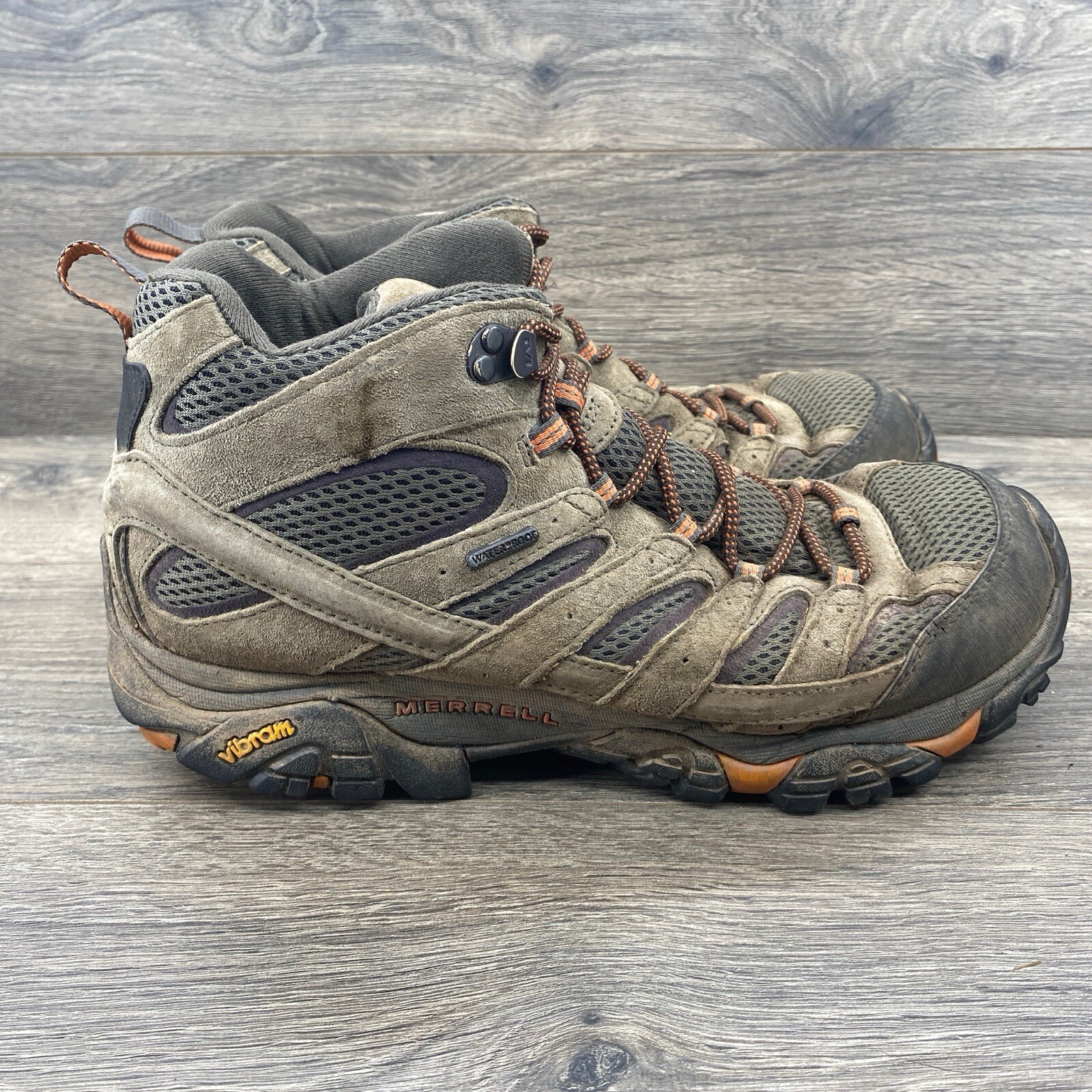 Merrell Uomo Moab Scarpe da Escursionismo Stivali Taglia 10 5 Marrone