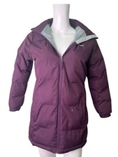 Trespass Kids Padded Jacket Coat Size 9-10 Years Girls Womens Purple Zip Up *