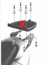 Portapacchi GIVI Yamaha Majesty 125/150/180 01-08 SR46M (senza piastra)