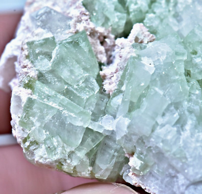 358 CT Beautiful Natural Tourmaline Crystals Cluster With Quartz On Matrix @ Afg
