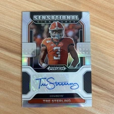 2022 Panini Prizm Draft Picks Tre Sterling Sensational Signatures Auto Silver