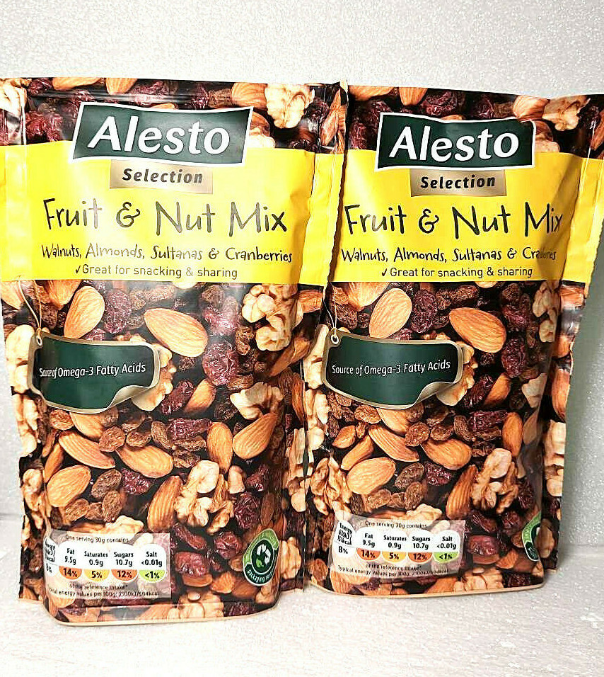 FRUIT&NUT MIX ALESTOWalnuts,Almonds,Sultanas,Cranberries 200g,2pack