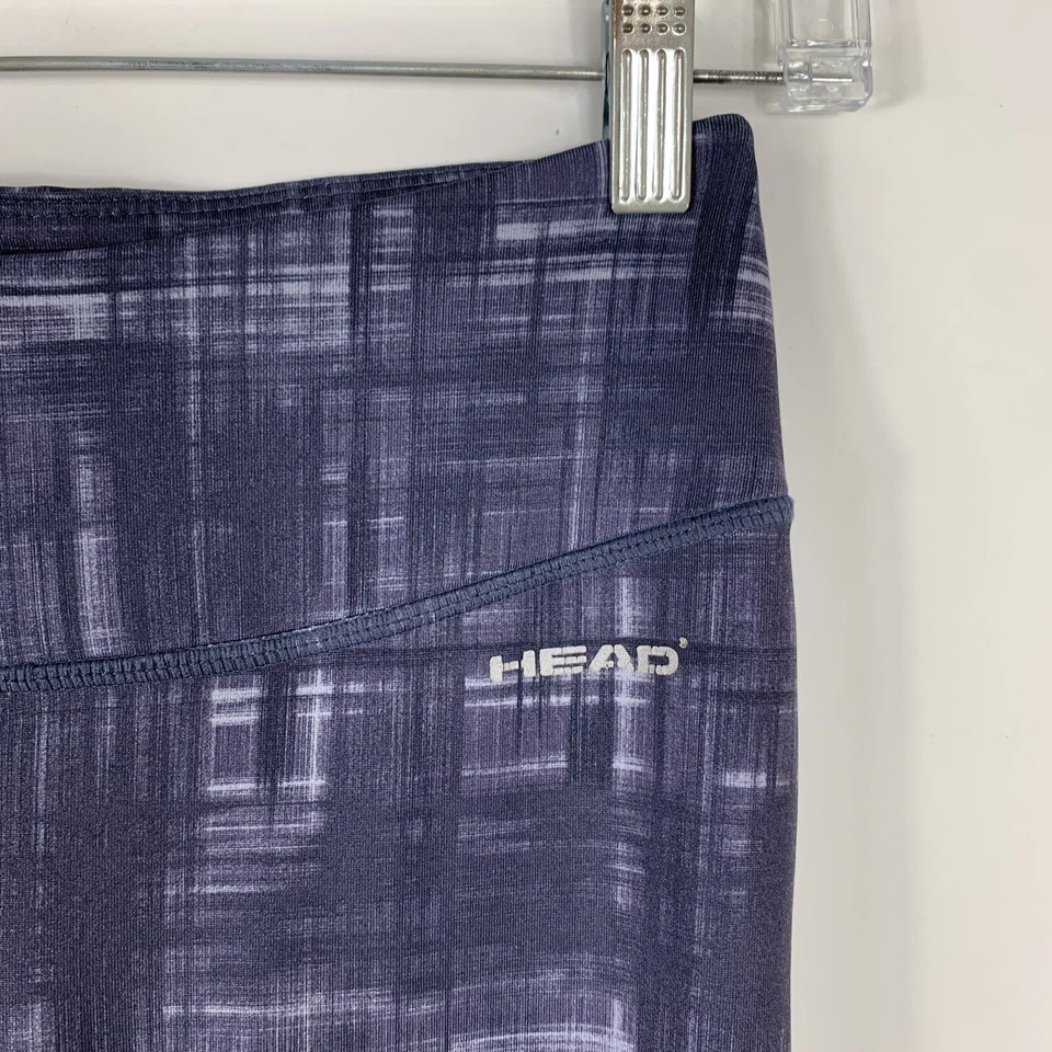 Pantalones deportivos Head para mujer talla X-pequeños tenis tiro medio púrpura recortes de pierna Foto 3 de 4