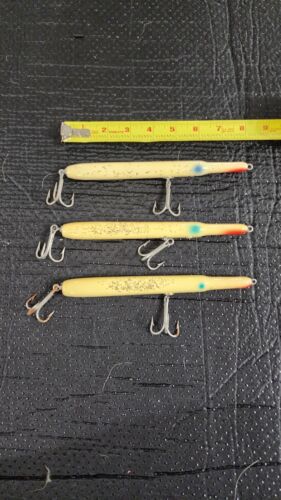 Rare VINTAGE STAN GIBBS Stan Gibbs Needlefish 8.5 inch - White 1-3/4oz