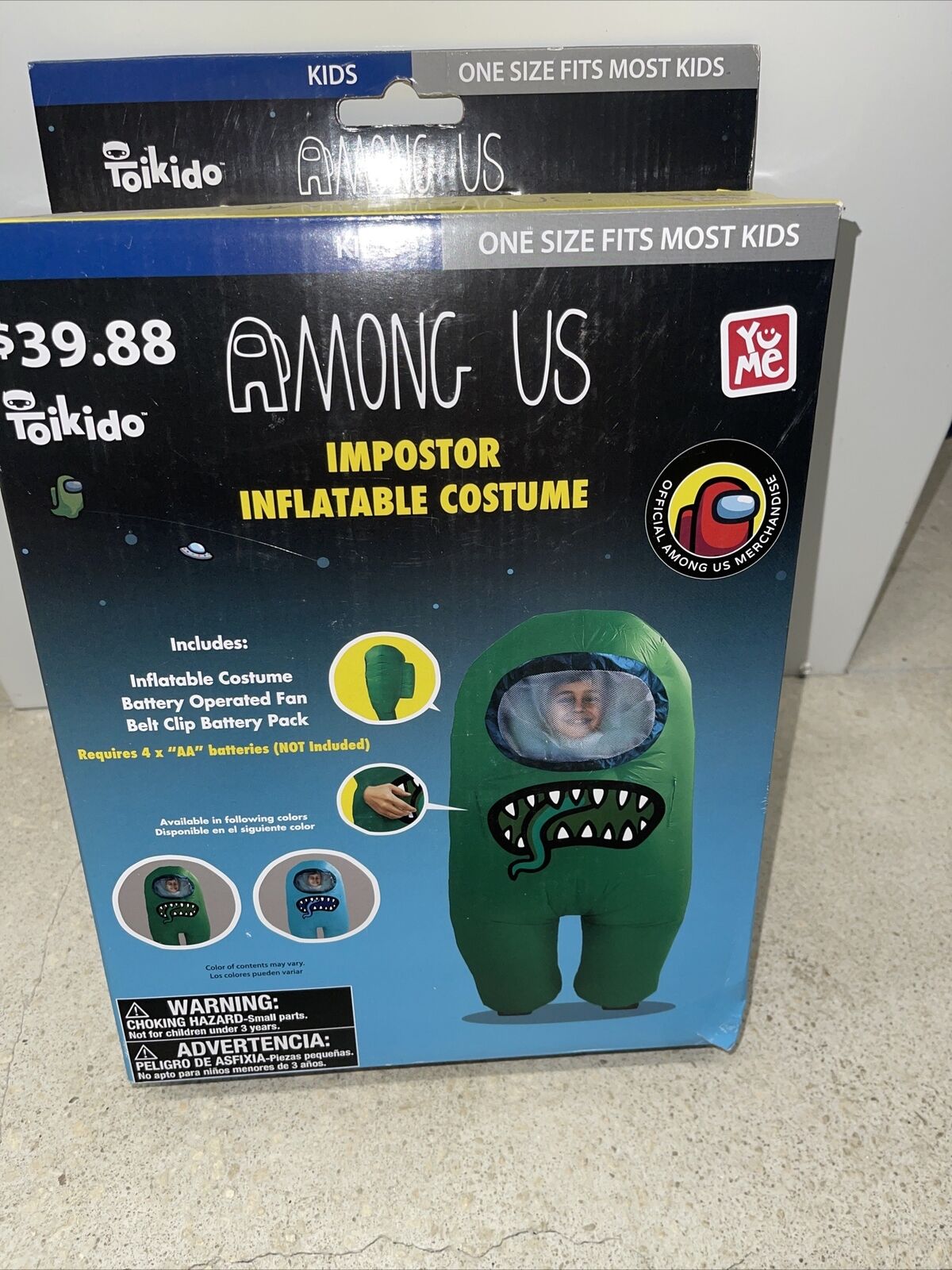 *NEW* KID Among Us Halloween Costume - Green Imposter - Brand New - Quick Ship