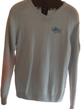 Glenmuir Sweter Sweter Męski Odzież robocza Średni Czysta Nowa Wełna Długie rękawy Dekolt w serek