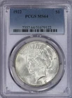 1922 Peace Dollar $1 PCGS MS64