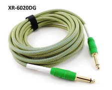 20ft Kirlin 1/4" Mono Male to Male Woven Jacket Guitar/Bass Amp Pro Audio Cable 