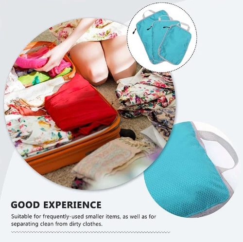 Packing Cubes Travel Pouches Luggage Organiser Bag Suitcase Clothes Storage Bag - Picture 11 of 35