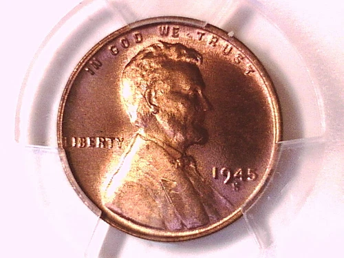 1945 S Lincoln Wheat Cent 1C Penny PCGS MS 66 RD 43414342
