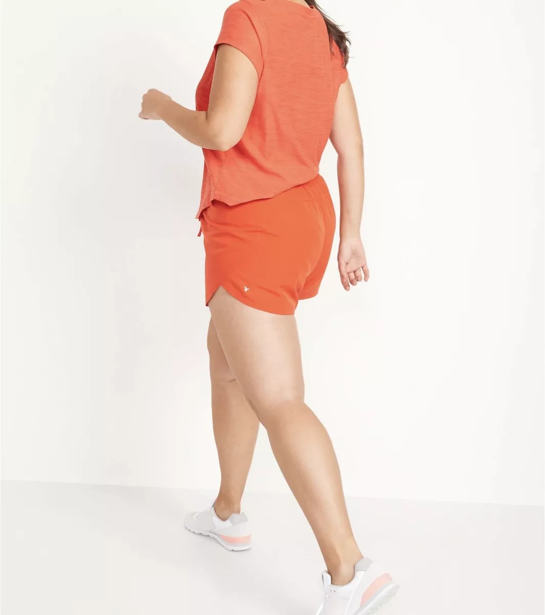 NWT OLD NAVY Mid Rise Dolphin Hem Run Shorts for Women 3 inch