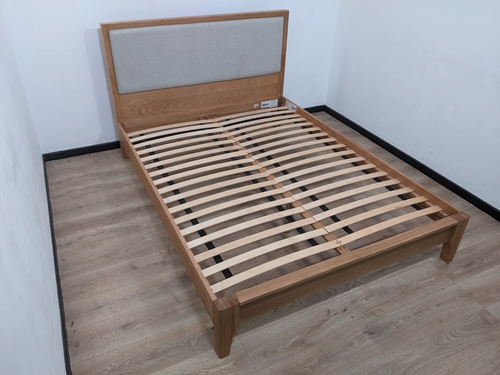 Oak Furnitureland Aston Natural Solid Oak King Size Bed Frame RRP £499.