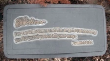 Psalm 91:11 Concrete bench mold .150 plastic Believe mould 31"L x 14"W x 2.5"