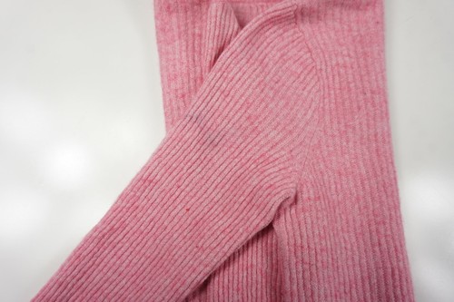 J Crew Women's Sz L Pink Striped Knit Sweater Wool Blend Crew Neck Long sleeve - Picture 8 of 8