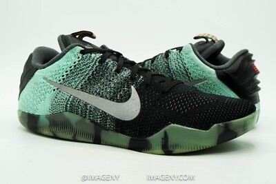 NIKE KOBE XI LOW ELITE USED 9 ALL STAR GREEN GLOW BLACK 822521 305