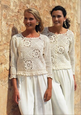 Häkelanleitung Kopie Granny Square Strickjacke, Pullover, Weste Oberteil 4-lagig 32-34'' 161