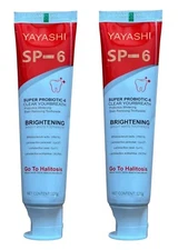 Two Boxes of SP-6 Toothpaste Whitening Sp6 Probiotic - 120g each - Yayashi