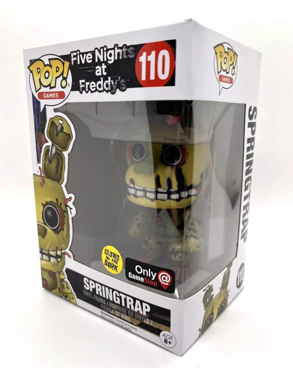 Funko POP Five Nights at Freddys Glow in Dark Springtrap 110 FNAF Gamestop  GITD