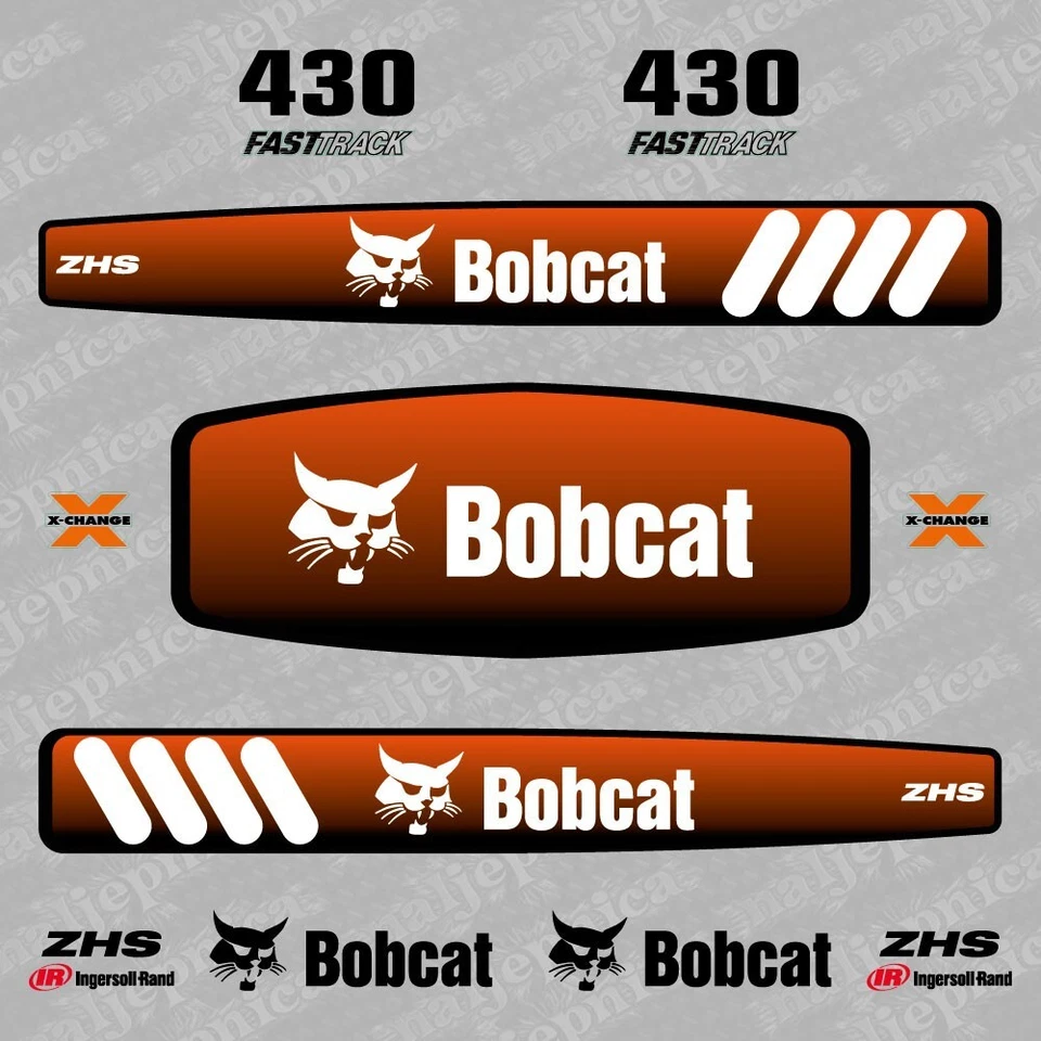 4.11 Bobcat 430 - Excavator decal aufkleber sticker adesivo set
