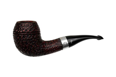 Pfeife Peterson Sherlock Holmes Rustiziert Deerstalker Bent Rhodesian 3mm P-Lip