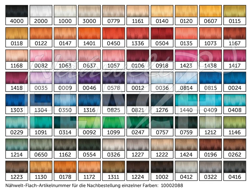 Amann Mettler Troja No.100/ 500 m Qualitäts Nähgarn Allesnäher für Nähmaschinen - Bild 2 von 2