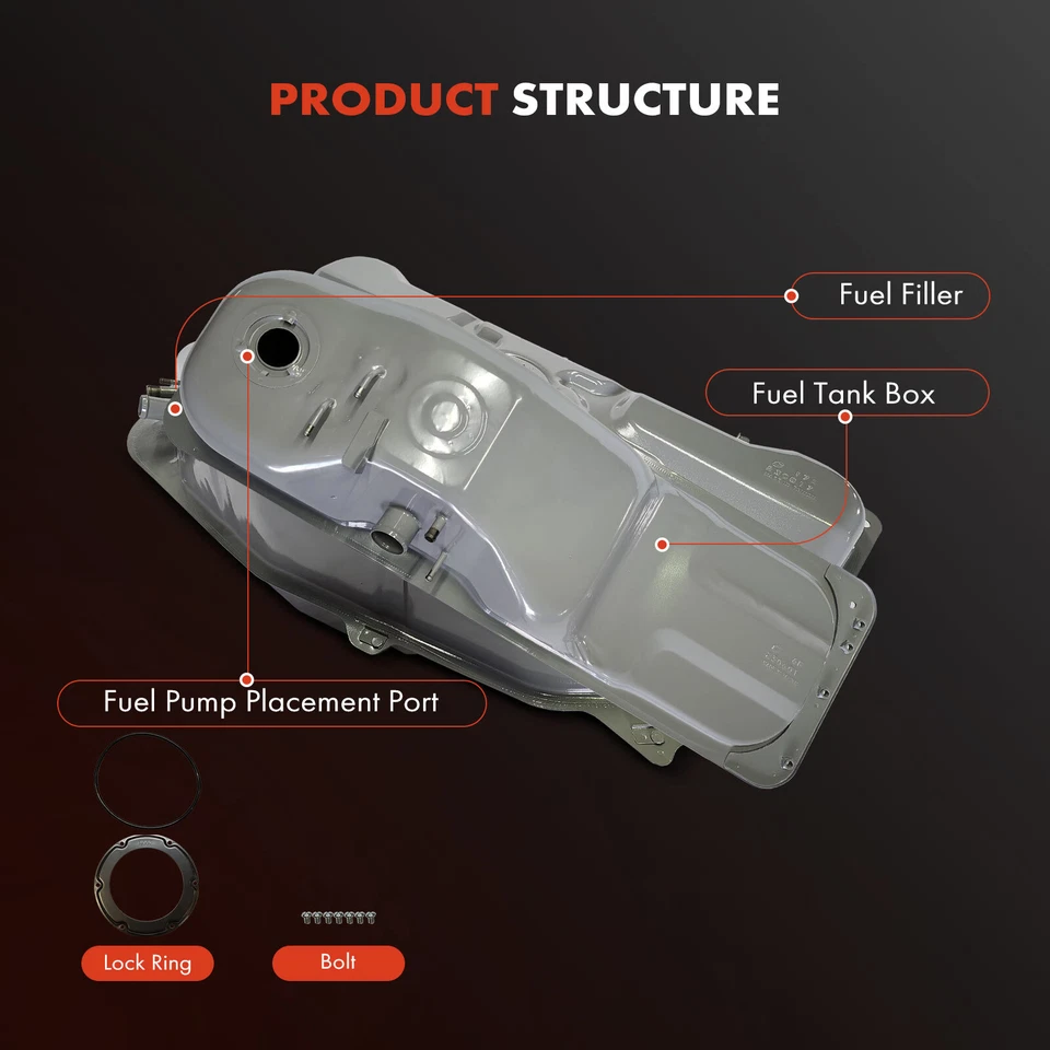 New 13.2 Gallons Fuel Tank for Nissan Sentra 2000 2001 2002 L4 1.8L 2.0L 2.5L - Image 2 of 4