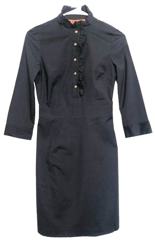 NWT Tory Burch Ruffle Neck Wood Rose Linen cotton Blend Dress Womens size S | eBay NWT Tory Burch Ruffle Neck Wood Rose Linen cotton Blend Dress Womens size S | eBay