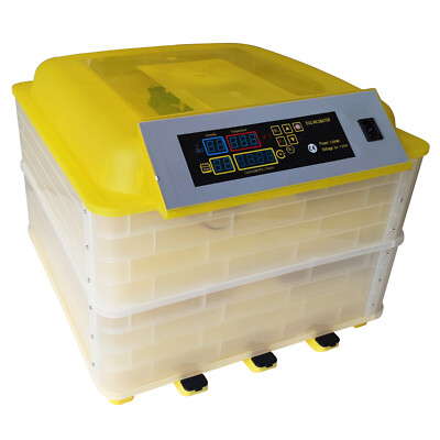 110V Poultry Egg Digital Fully Automatic Hatcher Incubator 112 Eggs