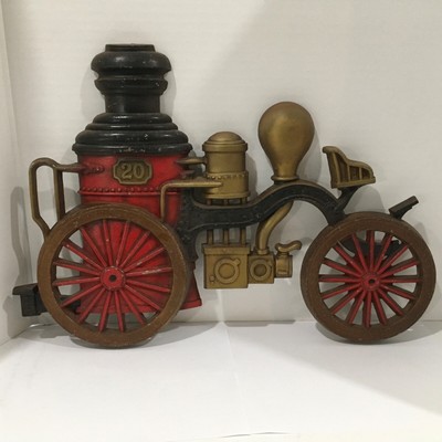 Sexton Antique Steam Fire Engine Cast Metal Wall Art Decoration Vintage 1970 Us Ebay