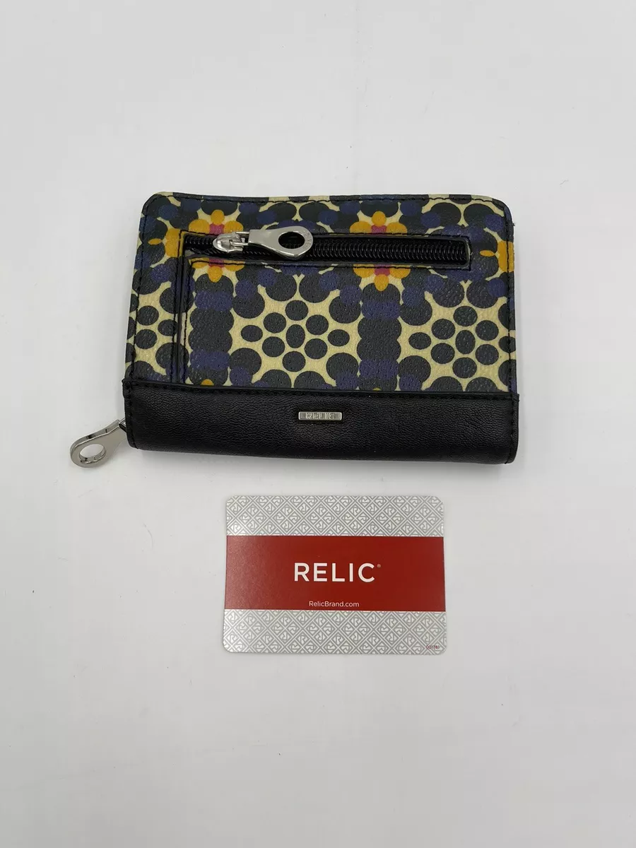 Relic Women's Multicolor Faux Leather Wallet With Zip Closure | eBay