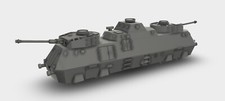 Panzerj ger Railcar 51 WW2 Kit Kit 3D Printed 1:160 - 1:72
