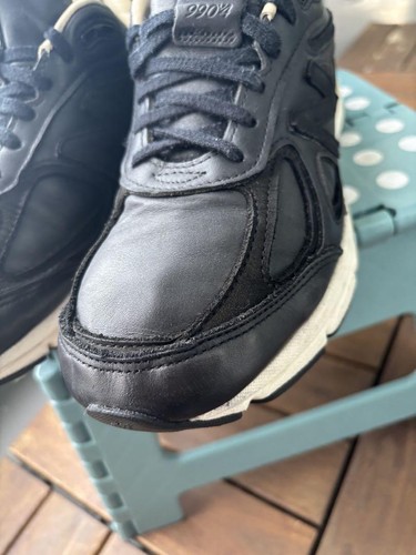 New Balance M990FEB4 Black Leather Sneakers Men’s US 8 Made in USA Running Shoes - Picture 4 of 20