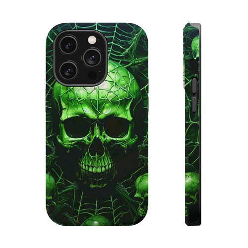 Funda resistente magnética calavera verde iPhone - Imagen 48 de 89