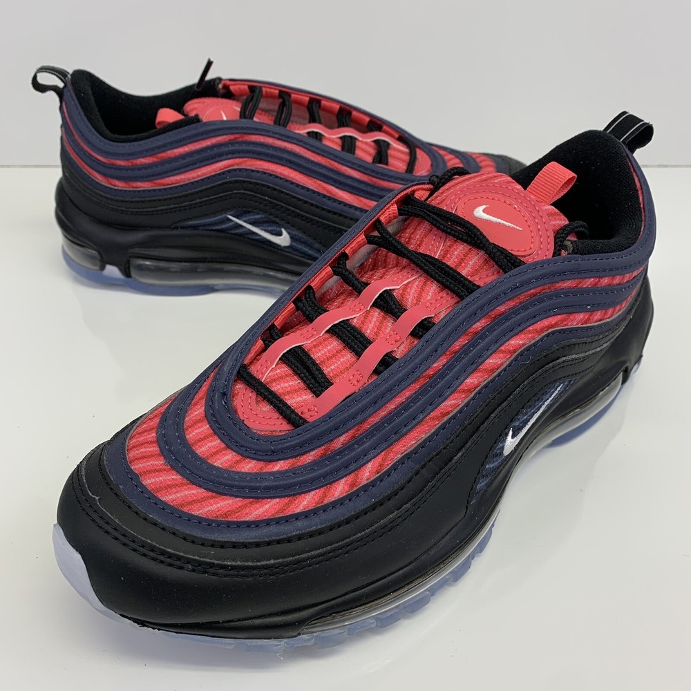 Nike Air Max 97 By You Custom Mens Shoes Black Pink Blue Size 8 DJ3181-991