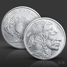 1 oz Buffalo Silver Round .999 fine Silver Bullion 1 Troy Ounce 88.89 per troy oz