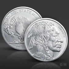 1 oz Buffalo Silver Round .999 fine Silver Bullion 1 Troy Ounce